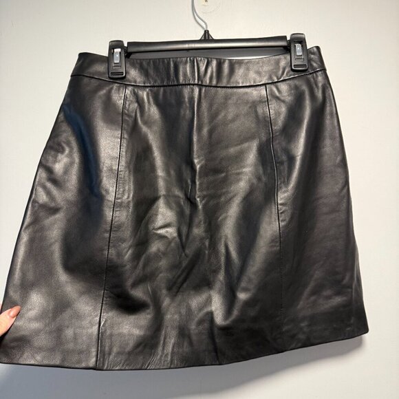 Lucky Brand NWT Leather Mini Skirt 10 - Picture 6 of 7